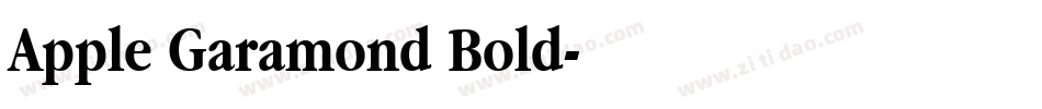 Apple Garamond Bold字体转换